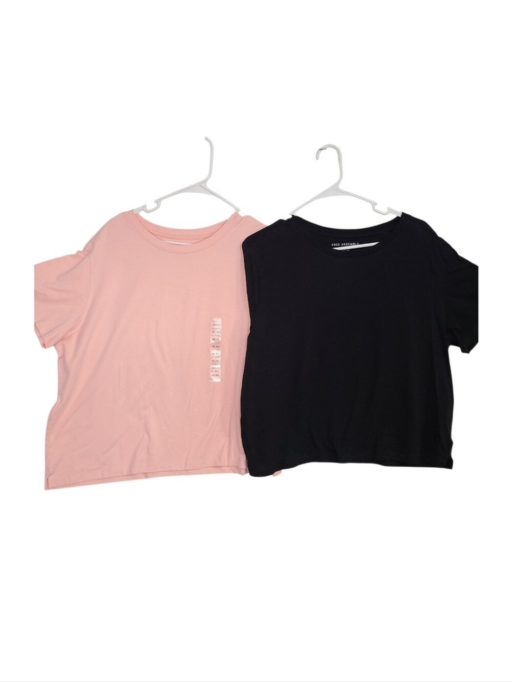 Bundle 2 Free Assembly Crop Box Tees Black Pink XXL 20